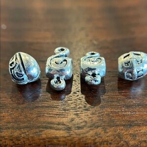 Bundle of silver Pandora-style beads